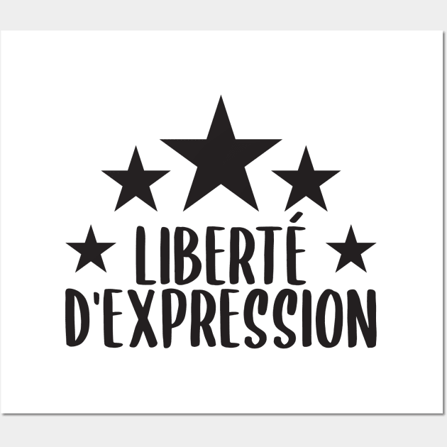 Liberté d'Expression Wall Art by BlueZenStudio